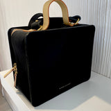 Leather Box Bag - Black | Minor History