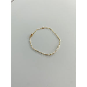 Mini Fresh Water Pearls Chain Bracelet